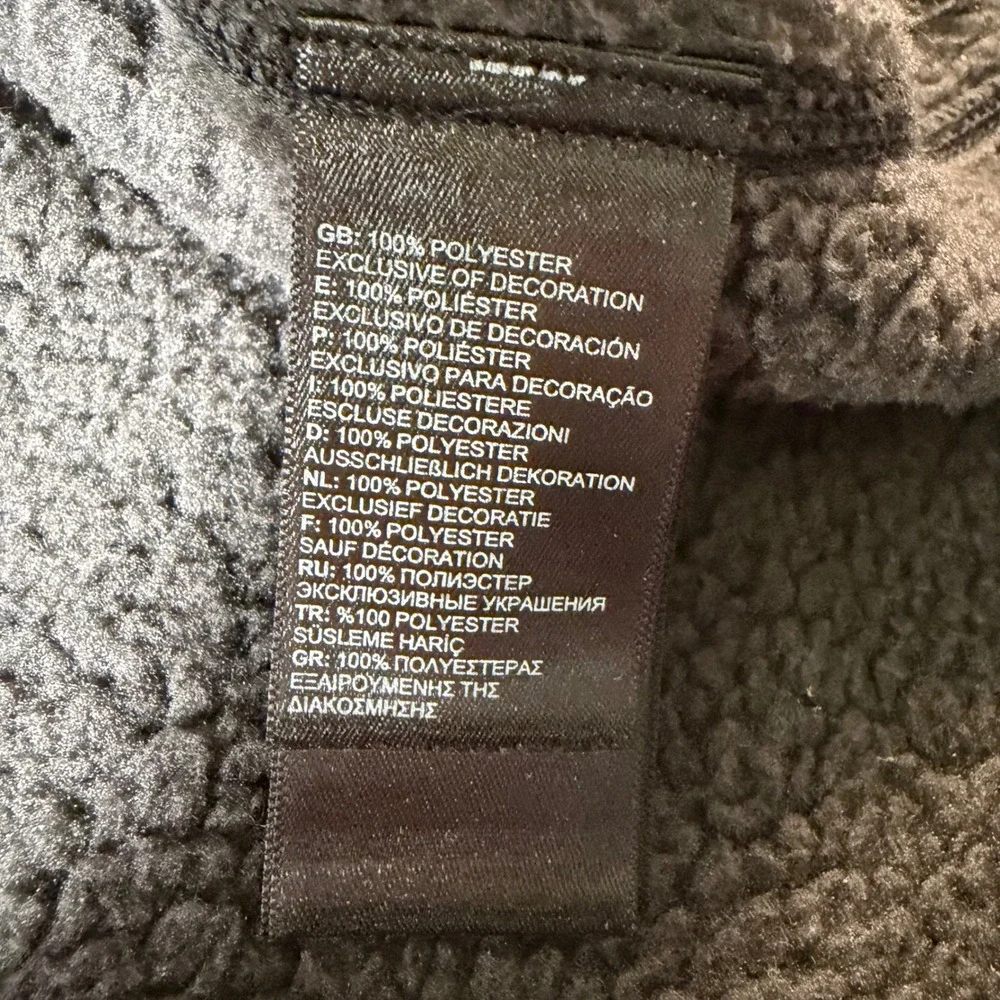 The North Face Gordon Lyons Fleece Vest Mens XXL Dark Gray Heather Full Zip